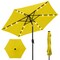 Best Choice Products 7.5ft Outdoor Solar Patio Umbrella for Deck, Pool w/ Tilt, Crank, LED Lights